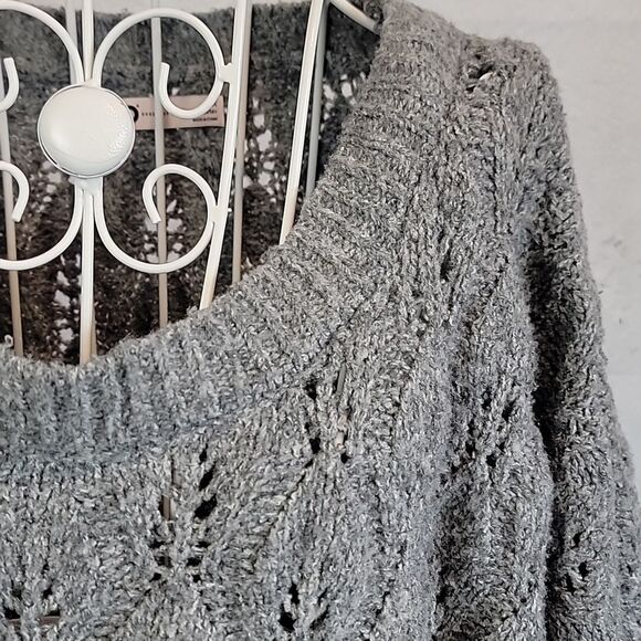 SO Cozy Gray Multi Knit Pullover Sweater Womens Size 2X - Picture 4 of 11